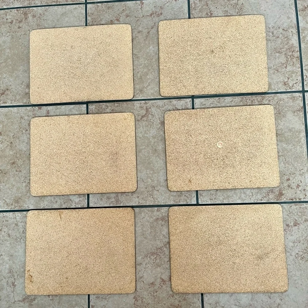 Set of 6 Vintage Golf Course Placemats 9/12 Inch